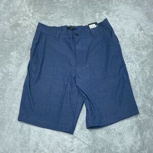 Banana Republic Mens Comfort Flat Front Shorts Size 32 Navy 6987